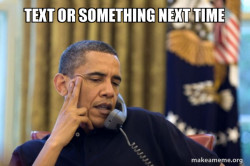 Obama Ordering a Pizza (on the phone)