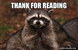 Evil Plotting Raccoon