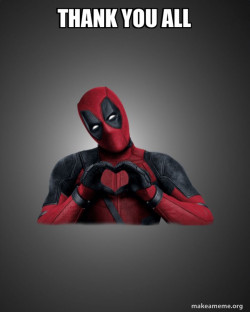 Deadpool Heart Hands