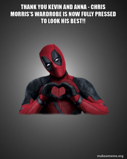 Deadpool Heart Hands