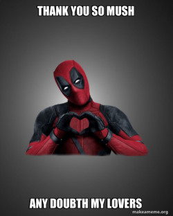 Deadpool Heart Hands