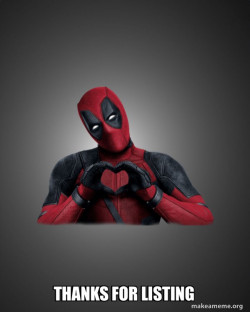Deadpool Heart Hands