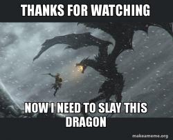 Skyrim Dragon Slaying