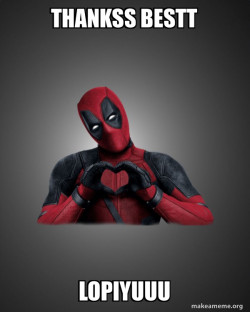 Deadpool Heart Hands