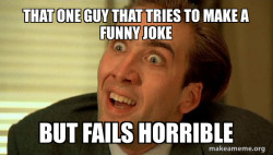 Sarcastic Nicholas Cage
