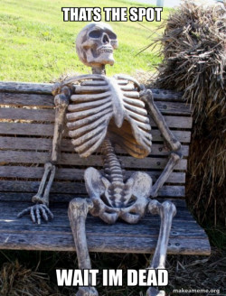 Waiting Skeleton