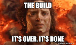Frodo it's over it's done
