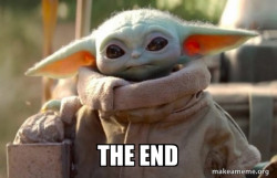 Baby Yoda looking at you
