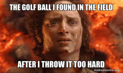 Frodo it's over it's done