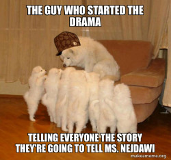 Scumbag Storytelling Dog