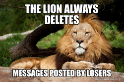 Contemplative Lion