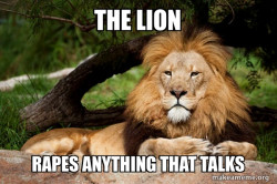 Contemplative Lion