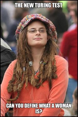 Female College Liberal - Bad Argument Hippie