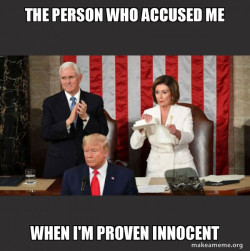 Nancy Pelosi ripping Trump's speech up