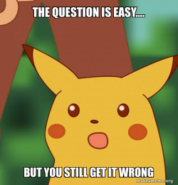 Surprised Pikachu