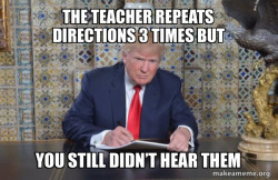 Donald Trump Writing Speech