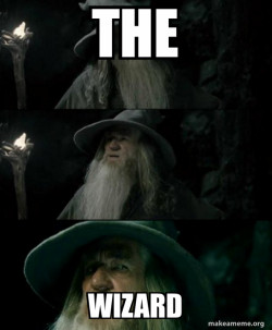 Confused Gandalf