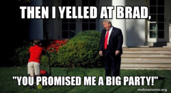 promised a big party