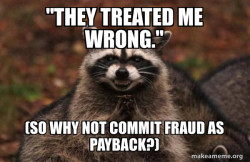 Evil Plotting Raccoon