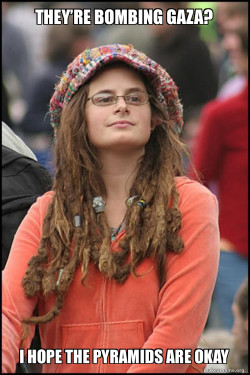 Female College Liberal - Bad Argument Hippie