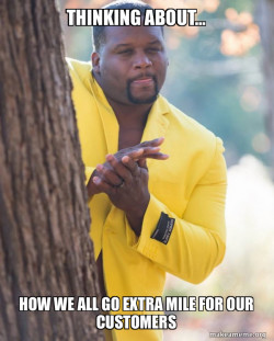 Anthony Adams in Yellow Suit Rubbing Hands