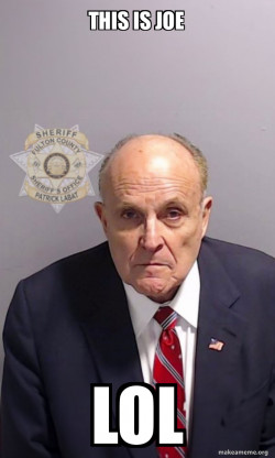 Rudy Giuliani Mugshot
