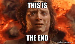 Frodo it's over it's done