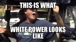 face of white power