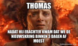 Frodo it's over it's done