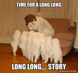 Scumbag Storytelling Dog