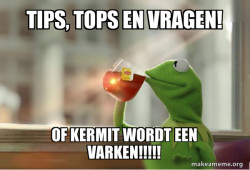 Kermit Drinking Tea