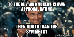 When polls go low he goes lower