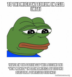 To the MIGRANT FORUM IN ASIA (MFA) Yaviza in the Darien Gap will become the 