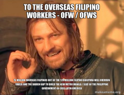 TO THE OVERSEAS FILIPINO WORKERS - OFW / OFWS 15 Million Overseas Filipinos out of the 120 Million Filipino Diaspora will Overrun Yaviza and the Darien Gap to Build the New Metro Manila / Seat of the Philippine Government-in-Exile  Latin America