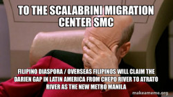 To the Scalabrini Migration Center SMC Filipino Diaspora / Overseas Filipinos will claim the Darien Gap in Latin America from Chepo River to Atrato River as the New Metro Manila