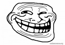 troll face runing from mangos