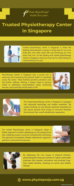 Trusted Physiotherapy Center in Singapore

