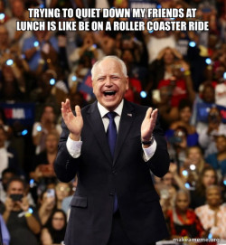Happy Tim Walz