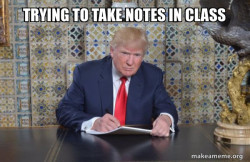 Donald Trump Writing Speech