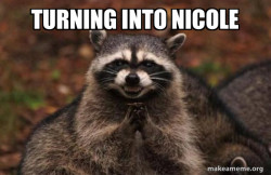 Evil Plotting Raccoon