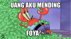Mr Krabs mata uang