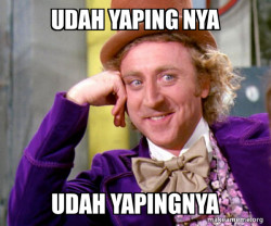 Udah yaping nya
