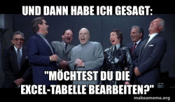 Dr Evil and Henchmen laughing - and then they said