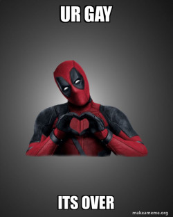 Deadpool Heart Hands