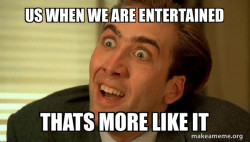 Sarcastic Nicholas Cage