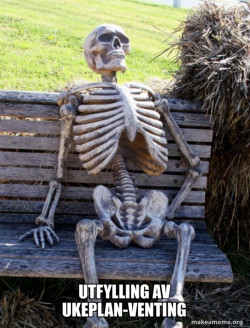 Waiting Skeleton
