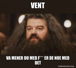 Hagrid - I should not have said that