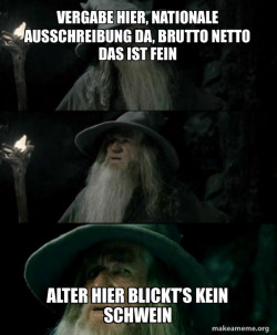 Confused Gandalf