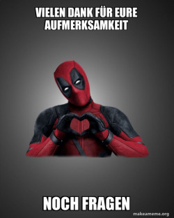 Deadpool Heart Hands