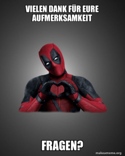 Deadpool Heart Hands